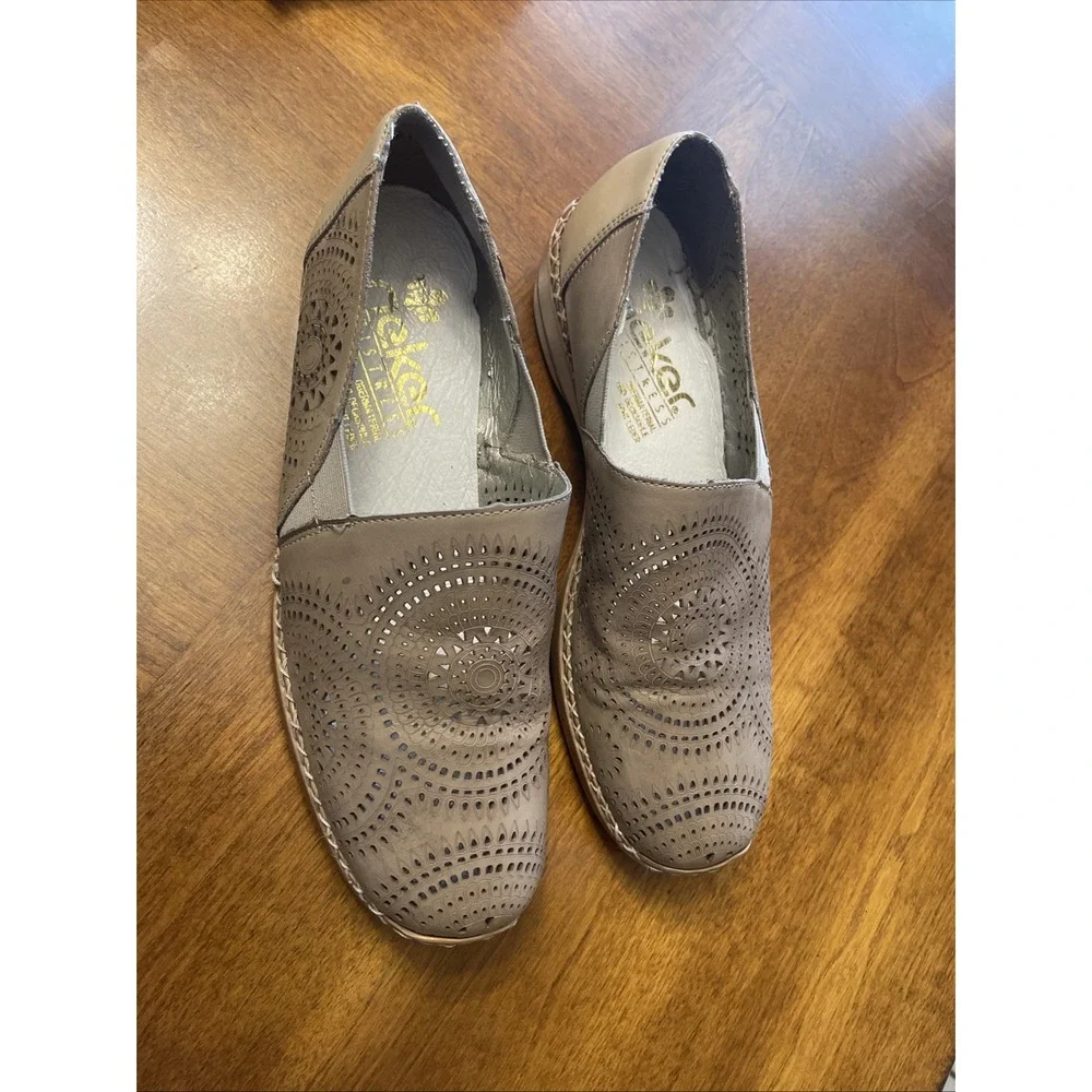 Rieker Doris Women's Leather Slip-On Shoes,‎ EU 38/Us 7.5, Antistress
